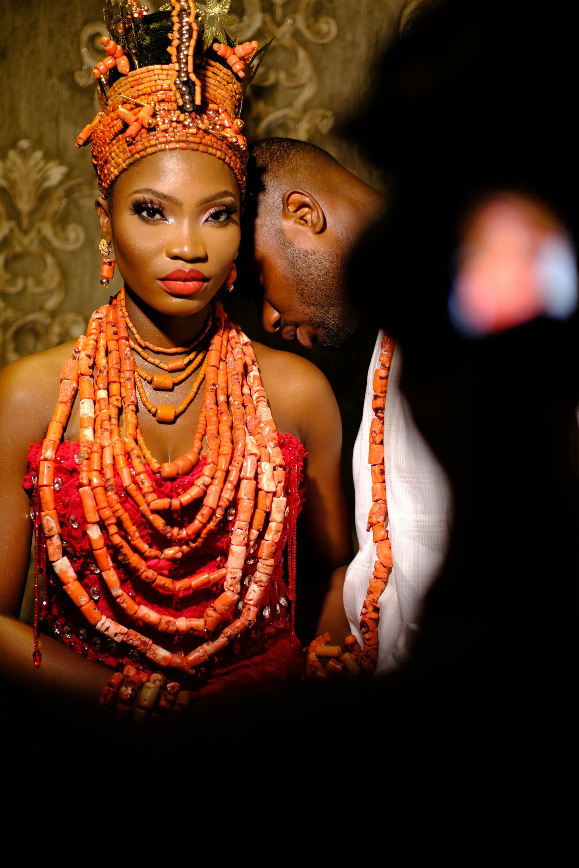 Guests in traditional African attire